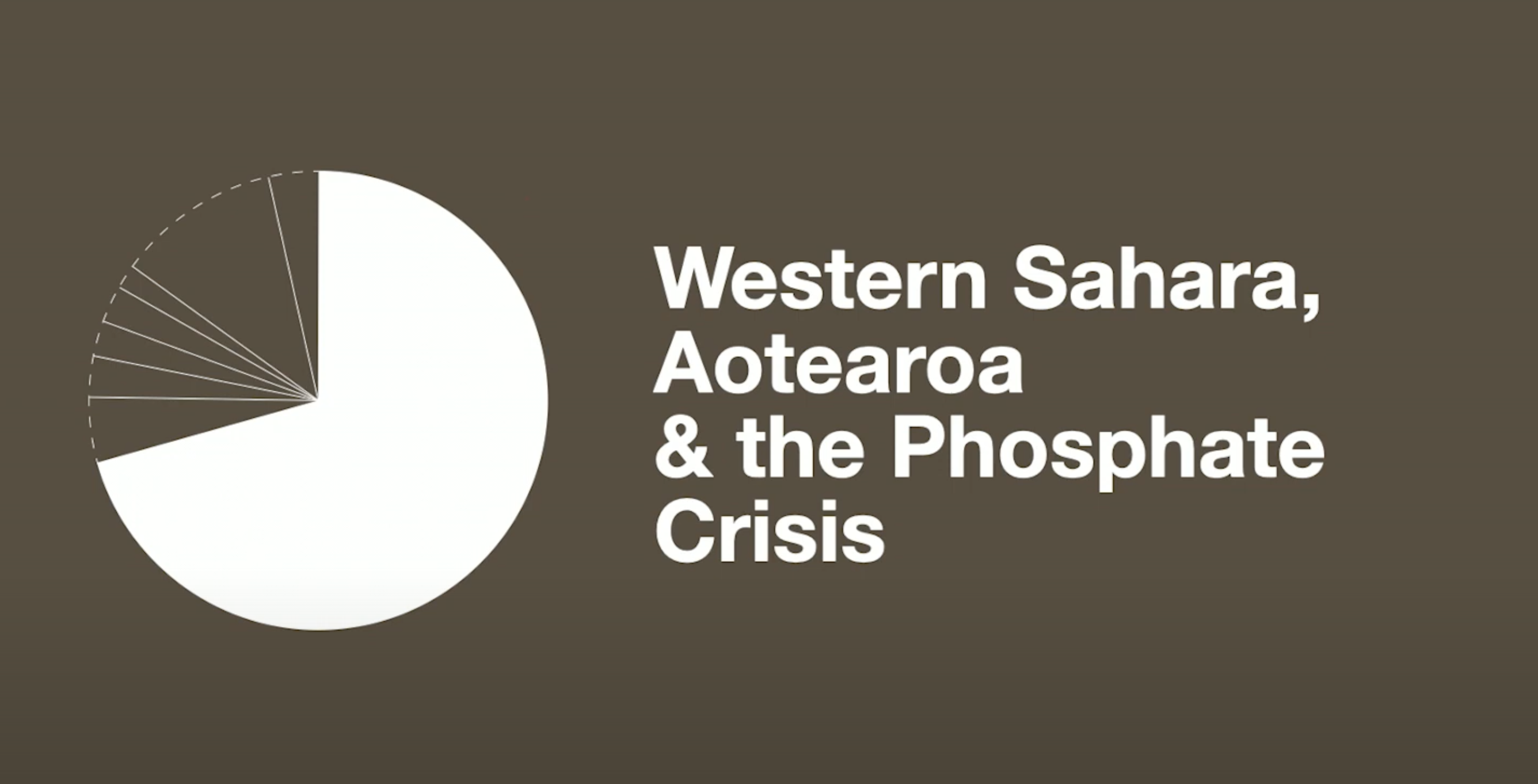 Western Sahara, Aotearoa and the Phosphate Crisis